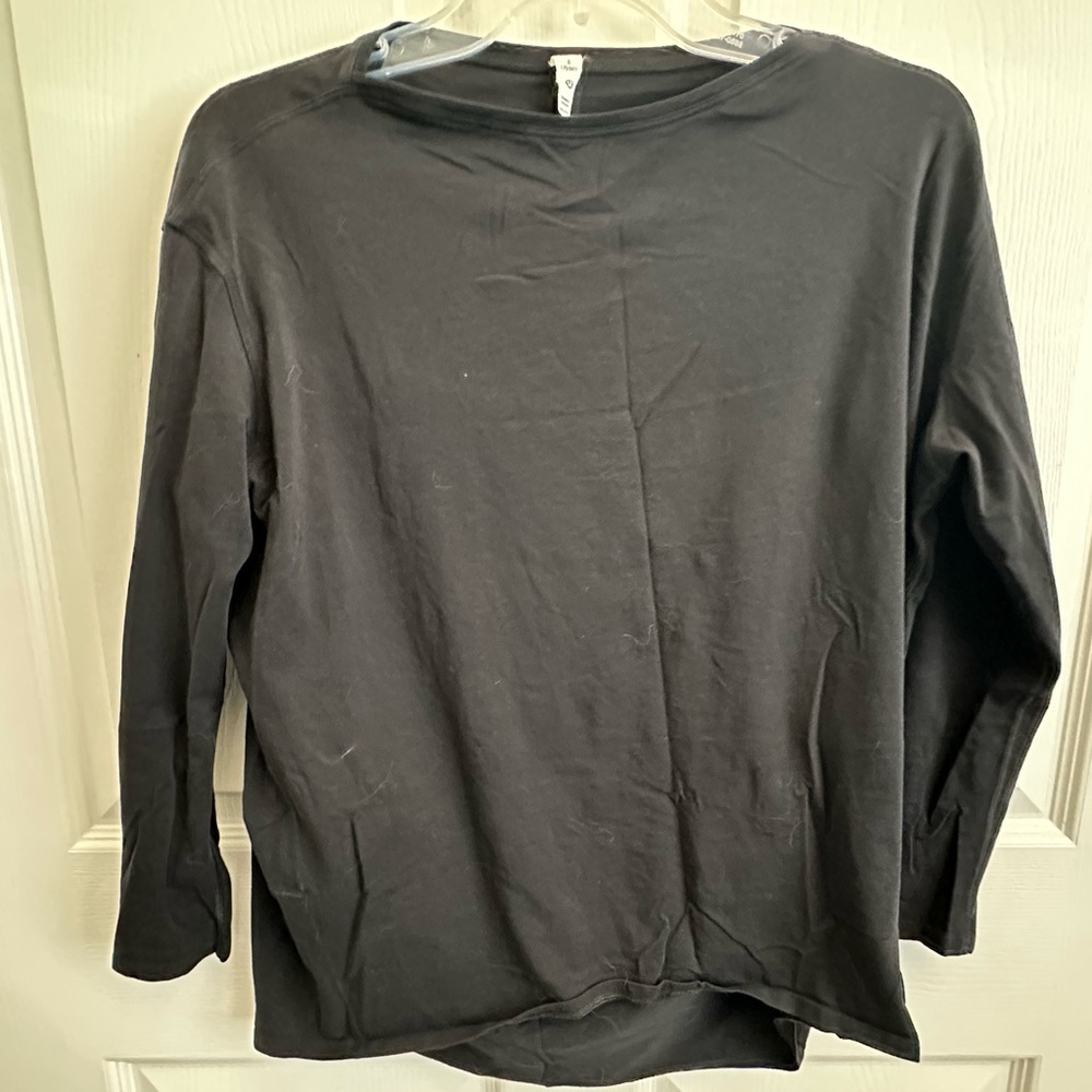 Lululemon Athletica Black Crew Neck Long Sleeve
